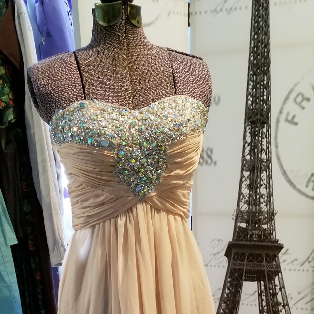 Dazzling Apricot Gown